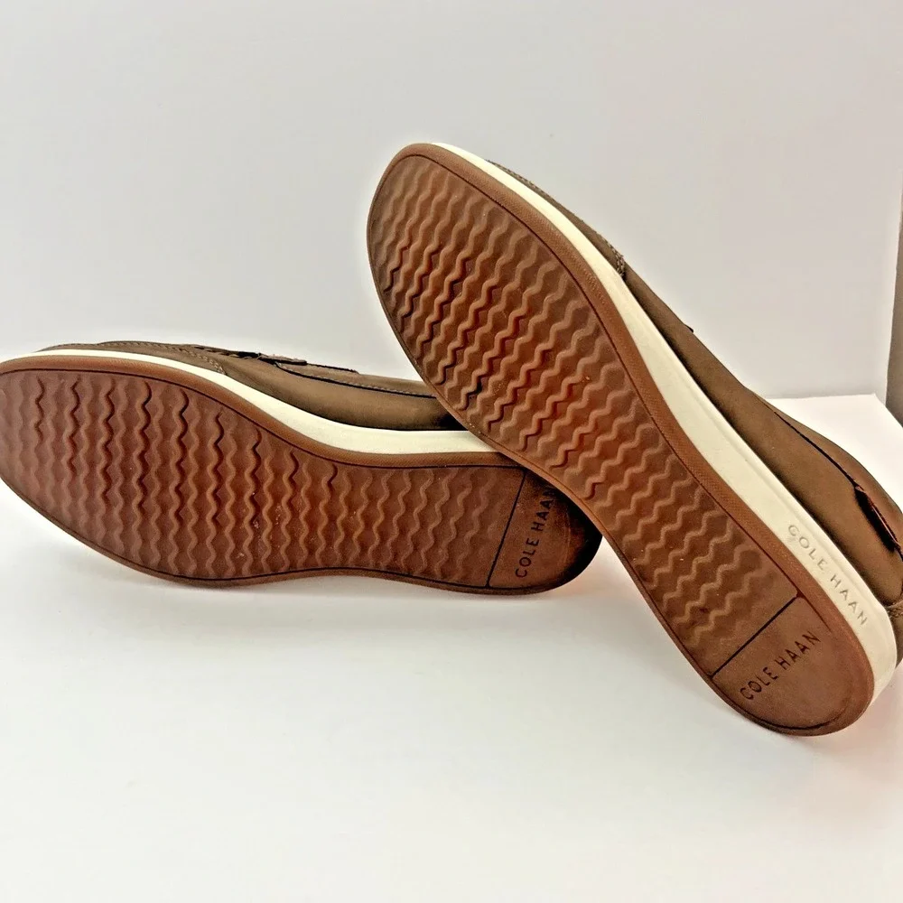 Cole Haan Shoes Men's Slip On Loafer Drivers 8.5M Tan Nubuck Preppy Coastal